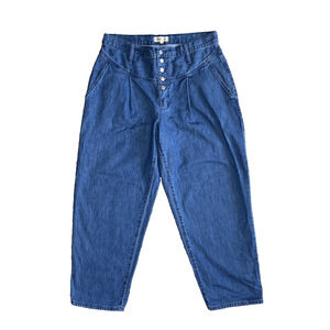 Madewell Jeans Womens Size 31 Tapered Yoke Casual Festival Artsy Denim Pants